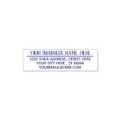 Your Address Name Email Business Stamp Example セルフインキングスタンプ (デザイン)