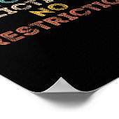 Your Affliction Is No Restriction Funny Motivation ポスター (角)