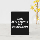 Your Affliction Is No Restriction Motivational Quo カード (黄色い花)