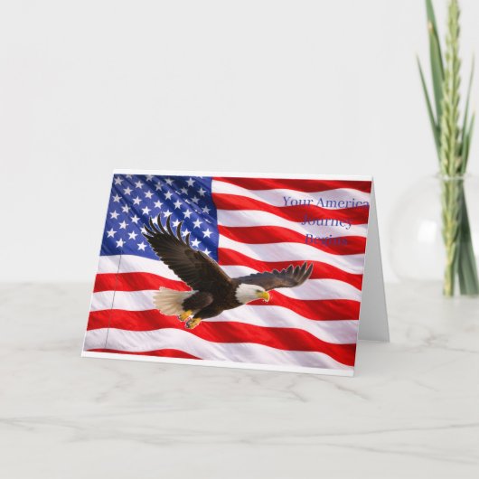 Your American Journey Begins – New U.S. Citizen カード (正面)