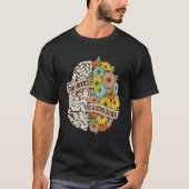 Your Anciety is a lying Brain Flowers Health Brain Tシャツ (正面)