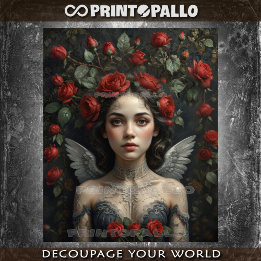 Your angel love flowers and roses! -  薄葉紙