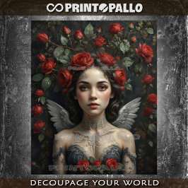 Your angel love flowers and roses! -  薄葉紙