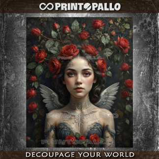 Your angel love flowers and roses! -  薄葉紙