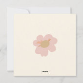 「Your Are魔法」プグBohoフローラグリーティングカード シーズンカード (裏面)