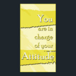 Your Attitation やる気を起こさせる Poster ポスター<br><div class="desc">自分の前向き態度を担当していることを思い出させる態度ポスター！</div>