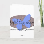 Your Baby Girl Greeting Cardおめでとう カード (裏面)