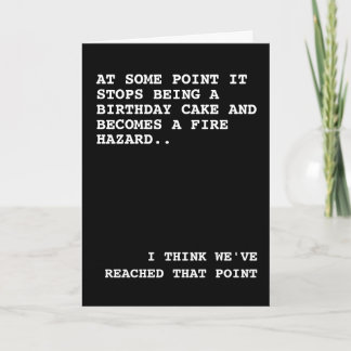 Your Birthday Cake is a Fire Hazard カード