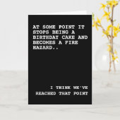 Your Birthday Cake is a Fire Hazard カード (黄色い花)