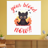 YOUR BLOOD NOW!! - ヴァンパイア+子猫 キャンバスプリント (インサイチュ (リビング))