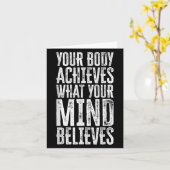 Your Body Achieves What Your Mind Believes Motivat カード (黄色い花)