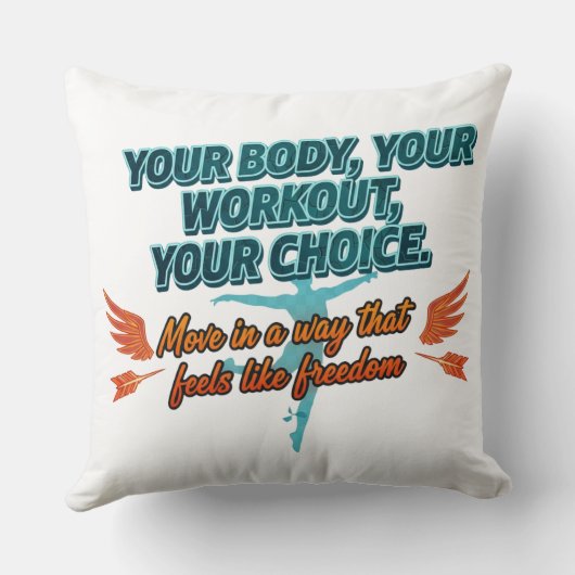 Your Body Your Workout Your Choice クッション (裏面)