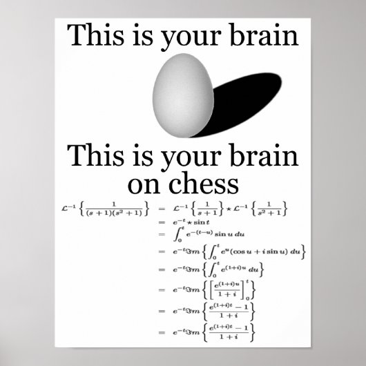 Your brain on Chess ポスター (正面)