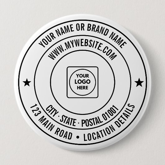 Your Branded Business Promotional Template Design 缶バッジ (正面)