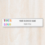 Your Branded Company Logo Name Door Sign Example サインプレート (正面)