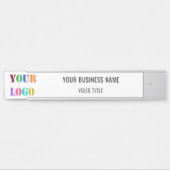Your Branded Company Logo Name Door Sign Example サインプレート (正面)
