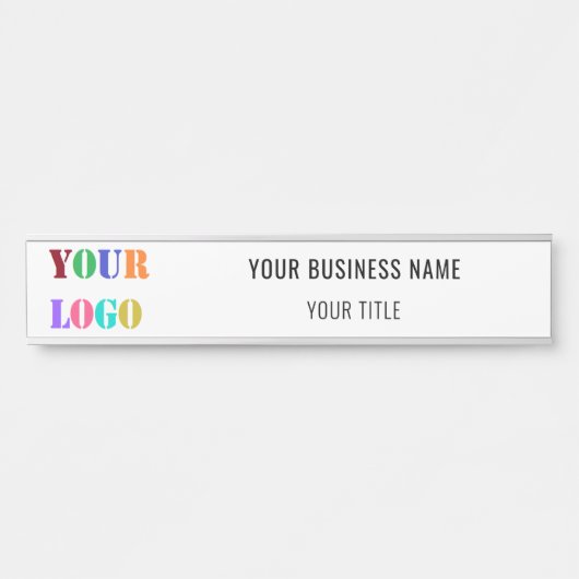 Your Branded Company Logo Name Door Sign Example サインプレート (正面)