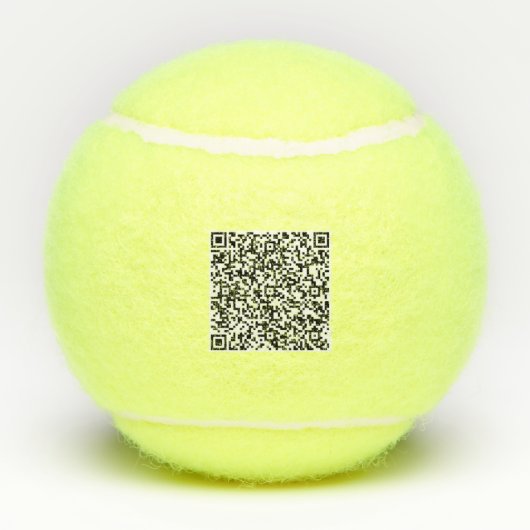 Your Branded Custom QR Code Tennis Balls Example テニスボール (裏面)