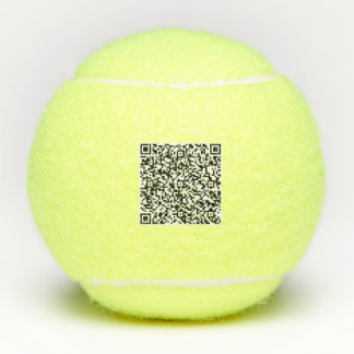 Your Branded Custom QR Code Tennis Balls Example テニスボール