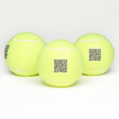 Your Branded Custom QR Code Tennis Balls Example テニスボール (マルチ)