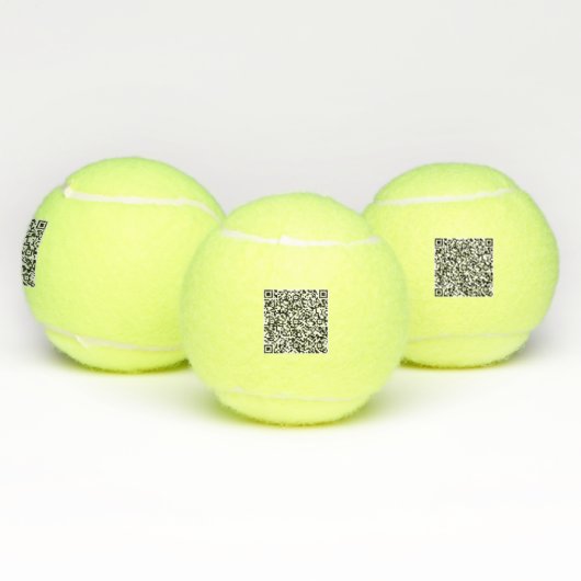 Your Branded Custom QR Code Tennis Balls Example テニスボール (マルチ)