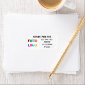 Your Branded Logo Name Address Labels Template ラベル (インサイチュ)