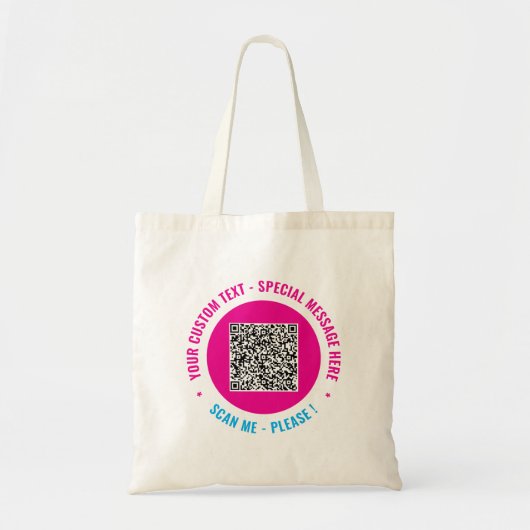 Your Branded Promotional QR Code Tote Bag Example トートバッグ (正面)