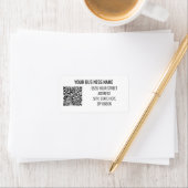 Your Branded QR Code Name Address Labels Template ラベル (インサイチュ)