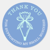 Your Business Bakery Pastry Bag Tealありがとう ラウンドシール (正面)