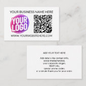 Your Business Company Team Logo & QR Code and Text 名刺 (正面/裏面)