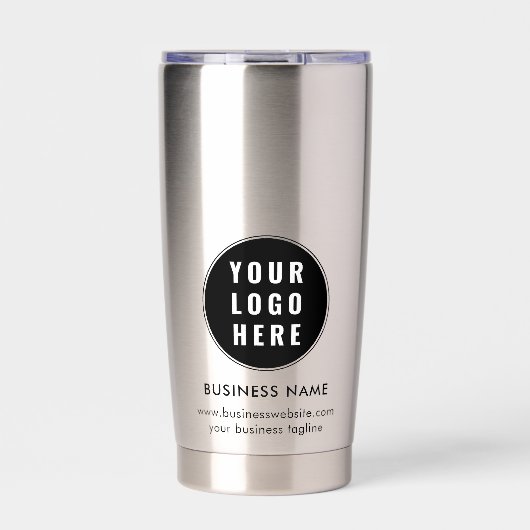 Your Business Logo and Tagline Promotional Swag 保温保冷タンブラー (正面)