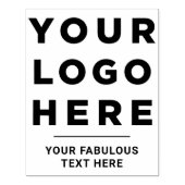 Your Business Logo and Text Custom ラバースタンプ (インプリント)