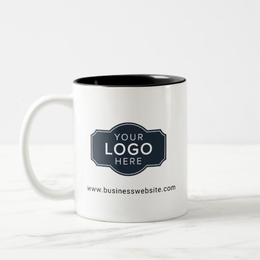 Your Business Logo and Website Custom ツートーンマグカップ (左)