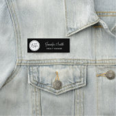 Your Business Logo on White Circle 名札 (インサイチュ)