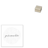 Your Business Logo Pink Brushstroke Classic Round  ラバースタンプ (押印)