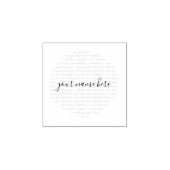 Your Business Logo Pink Brushstroke Classic Round  ラバースタンプ (インプリント)