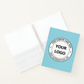 Your Business Logo Text Branded Notebook Example ノートブック (内部)