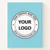 Your Business Logo Text Branded Notebook Example ノートブック (裏面)