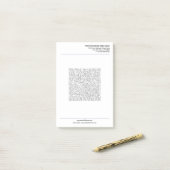 Your Business Post-it® Notes Template with QR Code ポストイット (デスク上)
