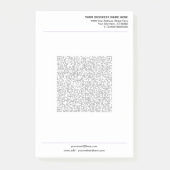 Your Business Post-it® Notes Template with QR Code ポストイット (正面)