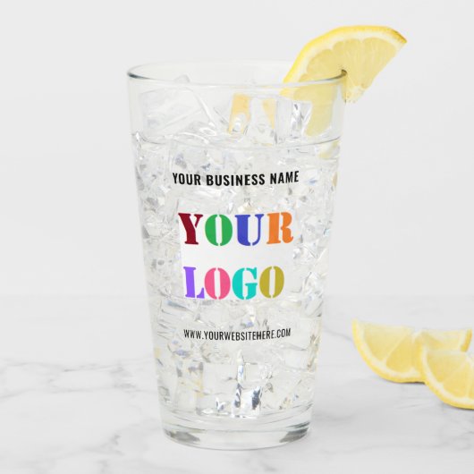 Your Business Promotional Branded Glass Example タンブラーグラス (アイス裏面)