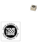 Your Business Round Logoプロフェッショナルサークル文字 ラバースタンプ (押印)