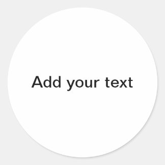 「Your Canvas」クラシックラウンドステッカー ラウンドシール