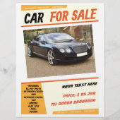 Your car for sale flyer チラシ (正面)