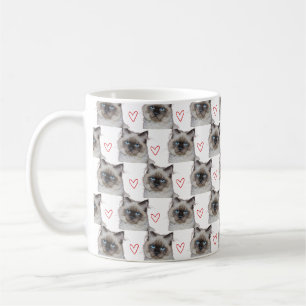 Your Cat Kitten Petフォトカスタムハート コーヒーマグカップ