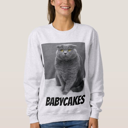 YOUR CAT PHOTO CUSTOM T-SHIRT SWEATSHIRT スウェットシャツ (正面)