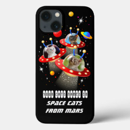 Your cats in anエイリアン宇宙船UFO Sci Fi Film Ca iPhone 13ケース