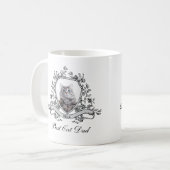 Your Cat's Photo in a Data Crest | キャッ最高のクパパ コーヒーマグカップ (正面左)