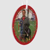 Your Champion Dog 2 Photo Acrylic Ornament オーナメント (正面)