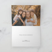 Your Children Art Custom Photo Christmas シーズンカード (内部)